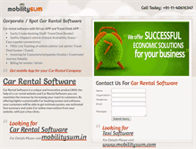 Tablet Screenshot of carrentalsoftware.in